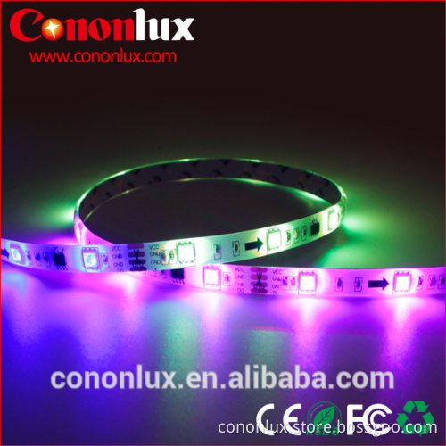 2 Years warranty IP65 waterproof addressable RGB LED strip 5050 with IC digtal